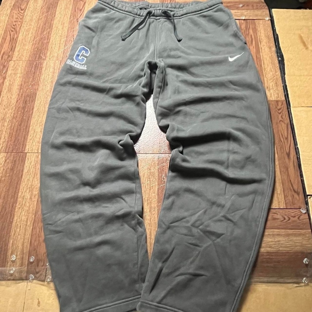 Nike Grey Fleece Retro Tech Baggy Hem Basketball Sweatpants Large